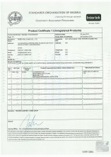 Soncap Certificate